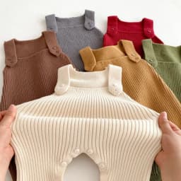 Ircomll Autumn Baby Knitted Romper Unisex Infant Overalls Suspender Long Pants Knitted Baby Clothes Outfit For Newborn Toddler
