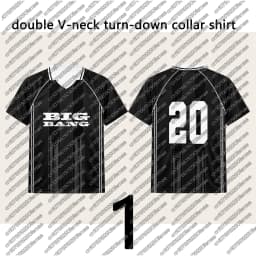 BIGBANG 2026 Concert Merch Gift T-Shirt, Kids V-Neck Jersey Style Top, Quick Dry Casual Wear For Festival Outdoor Sport
