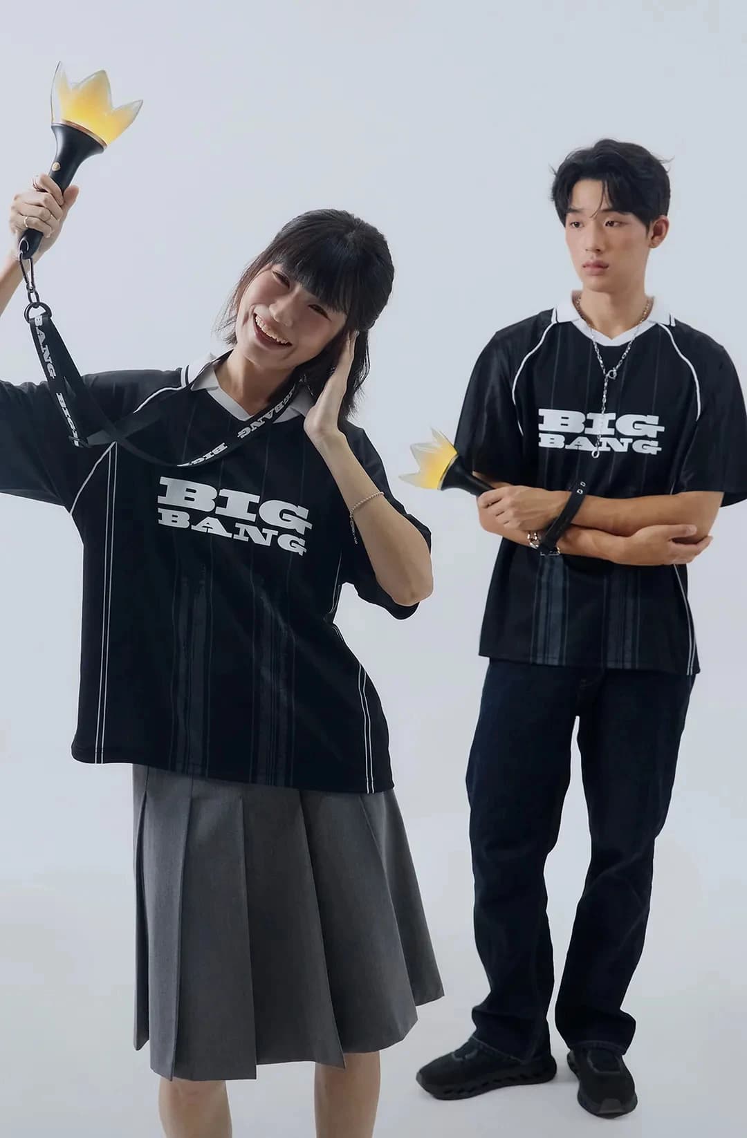 BIGBANG 2026 Concert Merch Gift T-Shirt, Kids V-Neck Jersey Style Top, Quick Dry Casual Wear For Festival Outdoor Sport