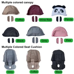 COLU KID Seat Cushion Or Canopy For Doona+ Car Seat And Strollers, Multiple Colored Change Kit , Colourful Choice