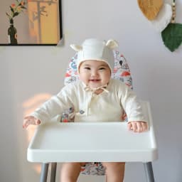 1PCS Bear Dinosaur Washable Foldable Baby Highchair Cover Antilop Chair Cushion Seat Covers Soft Cushion for Baby Feeding