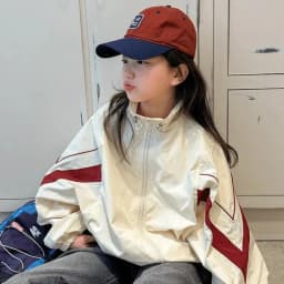 UNITIM Autumn 4-14Yrs Kids Girls Jackets Loose Casual Zipper Junior Girls Outerwear Coats Contrast Young Teens Girls Sports Coat