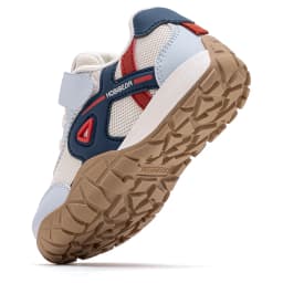 HOBIBEAR Toddler Kids Wide Toe Sneakers Hiking Trekking Outdoor Walking Shoes Hook-Loop Artificial Leather Mesh Running Sneaker