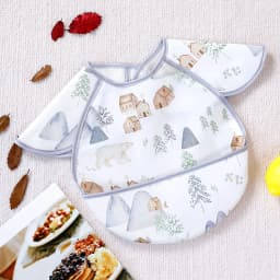 Elinfant New Fashion Pattern Waterproof Pocket Lunch Feeding Bibs Reusable Baby Bibs Cute Children Baby Apron Kids Burp Cloths