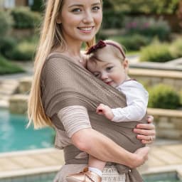 All in 1 Stretchy Baby Wrap Elastic Ergonomic Soft Comfortable Baby Carrier Sling Baby Wrap Carrier for Outdoor Travel