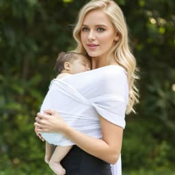 All in 1 Stretchy Baby Wrap Elastic Ergonomic Soft Comfortable Baby Carrier Sling Baby Wrap Carrier for Outdoor Travel