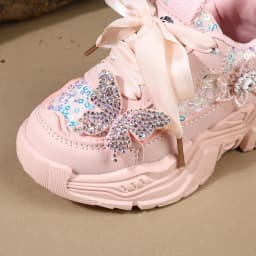 Children Shoes 2025 New Spring Toddler Girls Sport Shoes Bling Soft Sole Breathable Outdoor Tennis Fashion Kids Sneakers