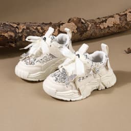 Children Shoes 2025 New Spring Toddler Girls Sport Shoes Bling Soft Sole Breathable Outdoor Tennis Fashion Kids Sneakers