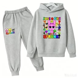 Sprunki Kids Clothes Hoodie+pants Age 2-12 Boy Girl Incredibox Anime Figures Sweatshirt Spring Autumn Pullover for Children Sets