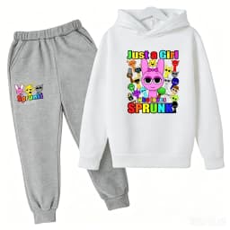 Sprunki Kids Clothes Hoodie+pants Age 2-12 Boy Girl Incredibox Anime Figures Sweatshirt Spring Autumn Pullover for Children Sets