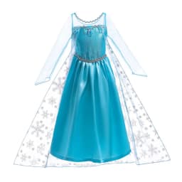 Little Girls Snow Queen Elsa Princess Dress Kids Cosplay Gown Costume Halloween Birthday Party Outfit 2‑10Yrs