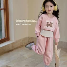 Spring Autumn New Style Children's Clothing Sets Baby Girls O Neck Sweatshirt Pants Two Piece Set Kids Breathable Thin Tracksuit