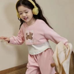 Spring Autumn New Style Children's Clothing Sets Baby Girls O Neck Sweatshirt Pants Two Piece Set Kids Breathable Thin Tracksuit