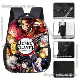 Anime Demon Slayers Backpack Game Cartoon Tanjiro Nezuko Print Schoolbag Student Bookbag Back To School Bags Christmas Gifts