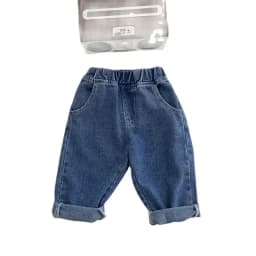 2026 New Autumn Baby Boys Denim Pants Solid Color Infants Baby Pants Jeans Casual Pants