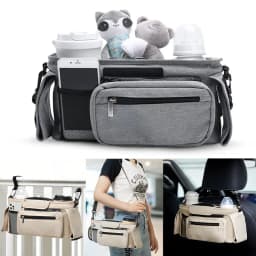 Baby Stroller Storage Large Capacity Travel Hanging Bag Mummy Bag Phone Bottle Holder Pram Diaper Bags Baby Stroller Accessories