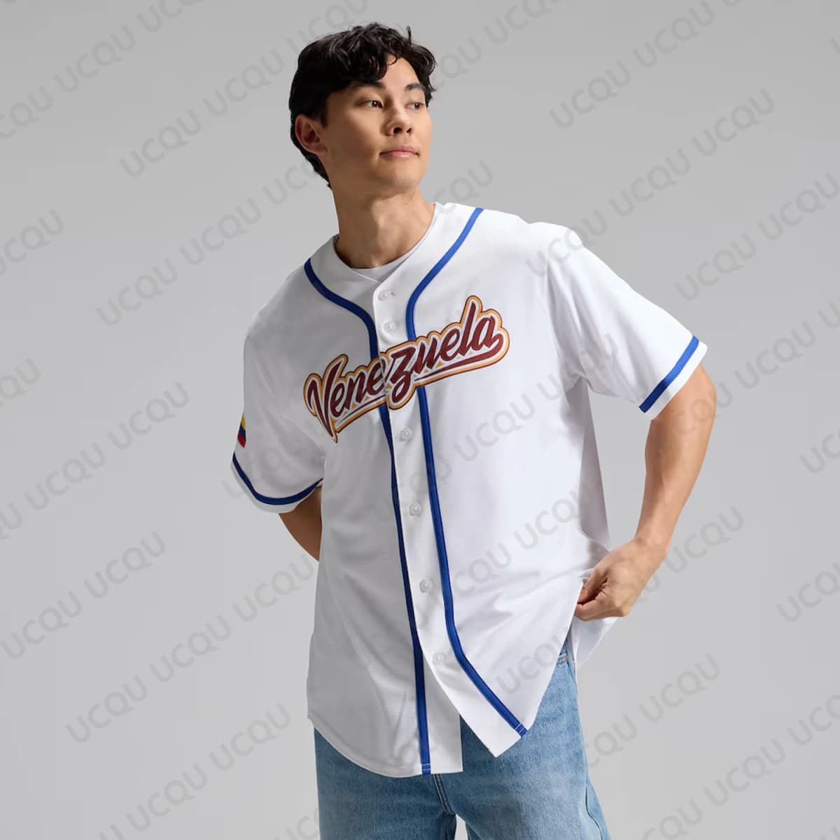 2026 Venezuela Baseball Jackson Chourio Home Stadium Jersey Baseball Classic Mens Fan Shirt Adults Kids Tee
