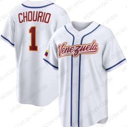 2026 Venezuela Baseball Jackson Chourio Home Stadium Jersey Baseball Classic Mens Fan Shirt Adults Kids Tee