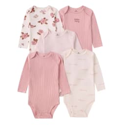 Unisex 4-5Pieces Newborn Bodysuits Cotton Baby Girl Clothes Summer Baby Boy Clothes Cartoon Printed Infant Bebe Clothes 6-24M