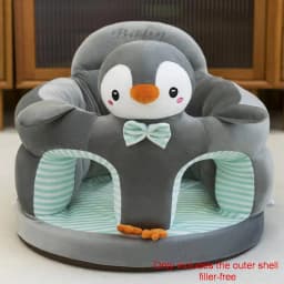 1Pcs Baby Feeding Chair Sofa Cover Cute Animal Plush Children's Sofa Soft And Comfortable Baby Seat Cover Without Filling Cotton
