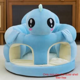 1Pcs Baby Feeding Chair Sofa Cover Cute Animal Plush Children's Sofa Soft And Comfortable Baby Seat Cover Without Filling Cotton