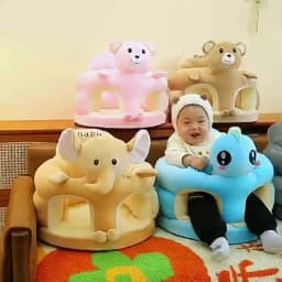 1Pcs Baby Feeding Chair Sofa Cover Cute Animal Plush Children's Sofa Soft And Comfortable Baby Seat Cover Without Filling Cotton