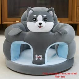 1Pcs Baby Feeding Chair Sofa Cover Cute Animal Plush Children's Sofa Soft And Comfortable Baby Seat Cover Without Filling Cotton