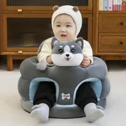 1Pcs Baby Feeding Chair Sofa Cover Cute Animal Plush Children's Sofa Soft And Comfortable Baby Seat Cover Without Filling Cotton