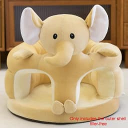 1Pcs Baby Feeding Chair Sofa Cover Cute Animal Plush Children's Sofa Soft And Comfortable Baby Seat Cover Without Filling Cotton