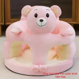 1Pcs Baby Feeding Chair Sofa Cover Cute Animal Plush Children's Sofa Soft And Comfortable Baby Seat Cover Without Filling Cotton