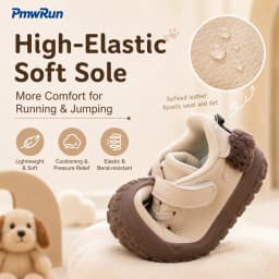 Cute Sport Shoes For Children PU Leather Waterproof Boy's Girl's Running Footwear Ergonomics Toddler Kid's Sneakers Casual Shoes