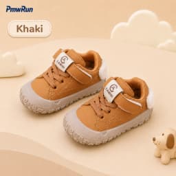 Cute Sport Shoes For Children PU Leather Waterproof Boy's Girl's Running Footwear Ergonomics Toddler Kid's Sneakers Casual Shoes