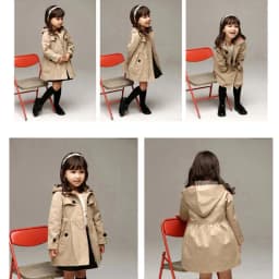 New children's Korean version jacket girls' spring and autumn solid color cardigan long casual hooded jacket 2-12Y