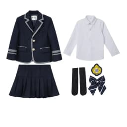 Child School Uniform Girls Korean Japanese Navy Jacket Pleated Skirt Boys Formal Dress Suits Kids Student Clothes Class Sets