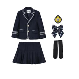 Child School Uniform Girls Korean Japanese Navy Jacket Pleated Skirt Boys Formal Dress Suits Kids Student Clothes Class Sets