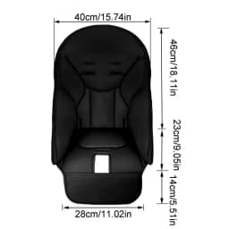 Baby Dining Chair Seat Cushion PU Leather Dining Chair Cover Child Dining Seat Case For Peg Perego For Siesta Zero3 For Baoneo