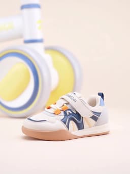 HOBIBEAR Kids Wide Toe Box Toddler Shoes Hook Loop Boys Girls Lightweight Sneaker Non-Slip Little Kids Shoes for First Walking