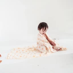 Kangobaby New Design 2pcs Set Double Layers 100% Cotton Newborn Baby Muslin Swaddle Blanket