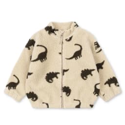 Fashion Baby Girl Boy Lamb Wool Jacket Infant Toddler Child Cartoon Print Fleece Inside Jacket Autumn Winter Baby Clothes 1-7Y
