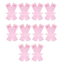 Wholesale 10pairs/lot Princess Girls Long Gloves Finger Set for Birthday Party Wedding Elsa Anna Belle Sofia  Accessories Mitten