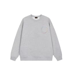 Boys' long sleeved hoodie autumn new sportswear with fun letter printing 100% pure cotton children's pullover clothing