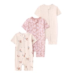 3PCS/Lot Summer Baby Rompers Baby Girls Clothing 100% Cotton Newborn Baby Boy Clothes Infant Jumpsuits Short Sleeve Kids Clothes