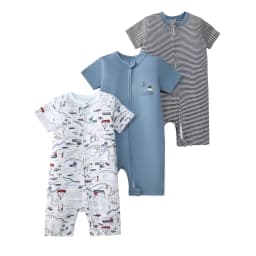 3PCS/Lot Summer Baby Rompers Baby Girls Clothing 100% Cotton Newborn Baby Boy Clothes Infant Jumpsuits Short Sleeve Kids Clothes