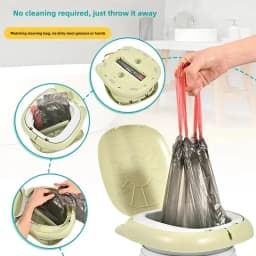 Kids Foldable Training Potty Portable Sealed Odor-Proof Travel Toilet Leak-Proof Baby Urinal for Car Outdoor Use
