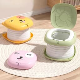 Kids Foldable Training Potty Portable Sealed Odor-Proof Travel Toilet Leak-Proof Baby Urinal for Car Outdoor Use