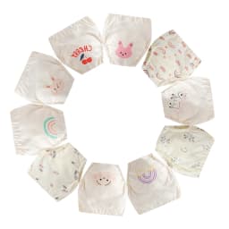 10 Pcs Reusable Baby Training Pants Washable Kids Cloth Diaper Nappies Changing Underwear Infant Toddler Potty Training Panties