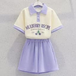2026 Summer New Teenage Girls Clothing Sets Children Short Sleeve Top Shorts Two Piece Set Kids Casual Oufits School Clothing