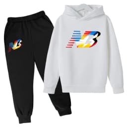 2026 Latest Children's Sports Clothing - Cap Shirt + Long Pants Comfortable and Loose Brand Fit for Boys and Girls Aged 3 to 13