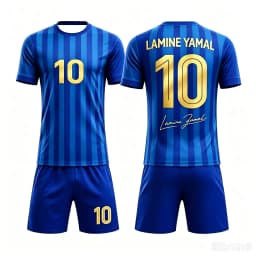 Summer # 19 Yamal AI Personality Edition Striped Striped Football Shirt Set Adult Children Fashion Casual Outdoor Sports Set