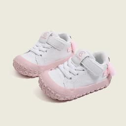 Children’s Running Shoes Fashion Casual Cute Shoes Spring Autumn 2026 Sports Shoes for Boys Girls Toddler Size 16-26 Beige Pink